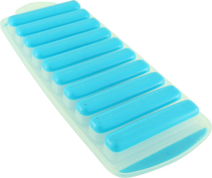 Meadow Lane Ice Stick/Cube Tray, Green 1-Tray (1-Pack, Green), Narrow and Long for Sports Bottles