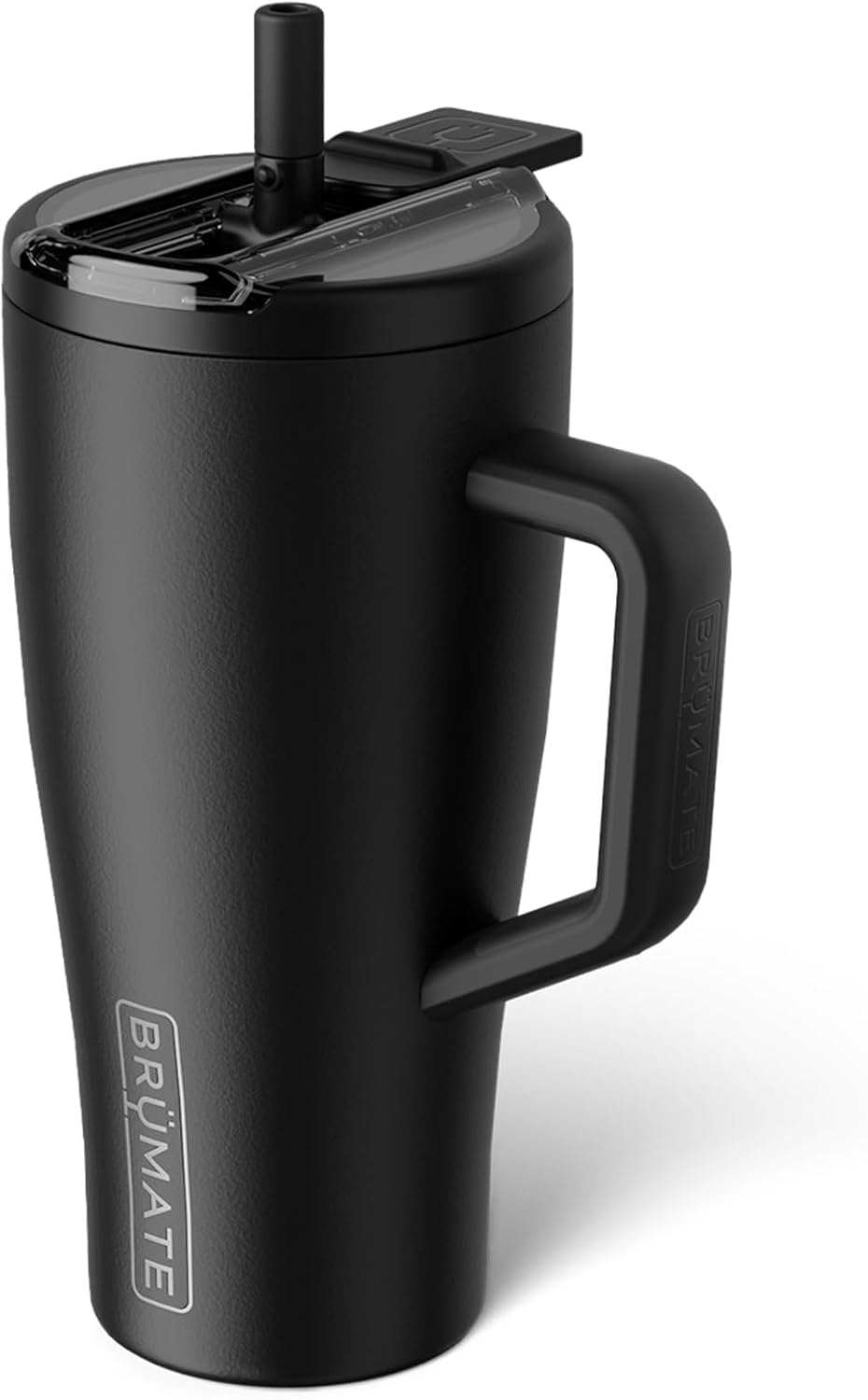 BrüMate Era Flip 30oz Tumbler with 100% Leakproof Covered Straw Lid | Hygienic Covered Straw | Insulated Stainless Steel Water Bottle with Handle | Cup Holder Friendly | BPA-Free (Sage)