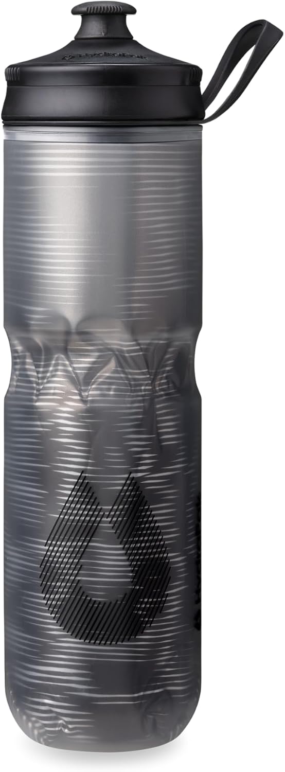 HydraPak | Polar Bottle - Polar Sport Insulated Water Bottle - BPA-Free, Sport & Bike Squeeze Bottle with Handle (Pulse Blue, 700ml / 24oz)