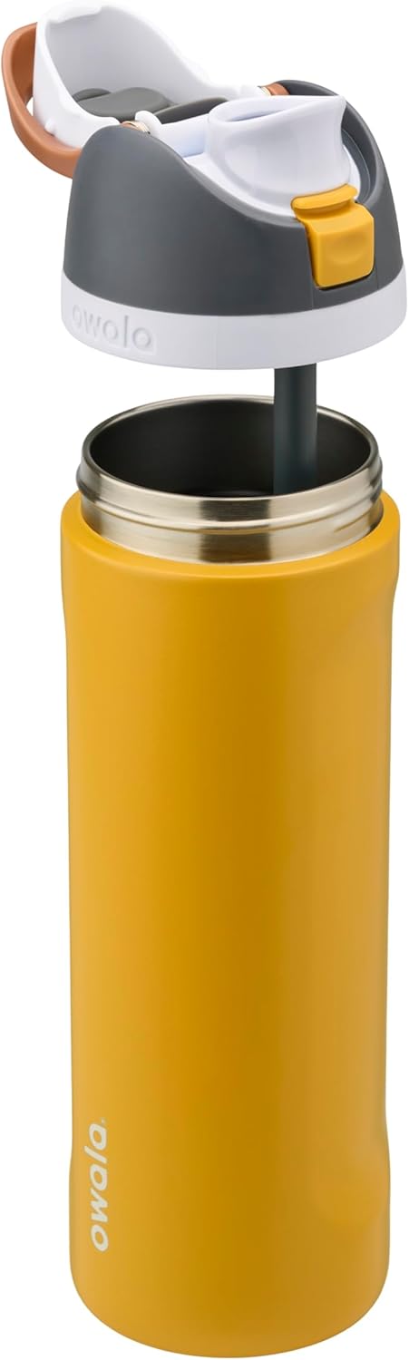 Owala FreeSip Insulated Stainless Steel Water Bottle with Straw, BPA-Free Sports Water Bottle, Great for Travel, 32 Oz, Denim