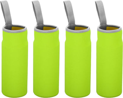 PATIKIL Water Bottle Sleeves, Neoprene Insulated Bottle Bag Holder Carrier Pouch with Finger Strap