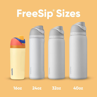Owala FreeSip Insulated Stainless Steel Water Bottle with Straw, BPA-Free Sports Water Bottle, Great for Travel, 32 Oz, Denim