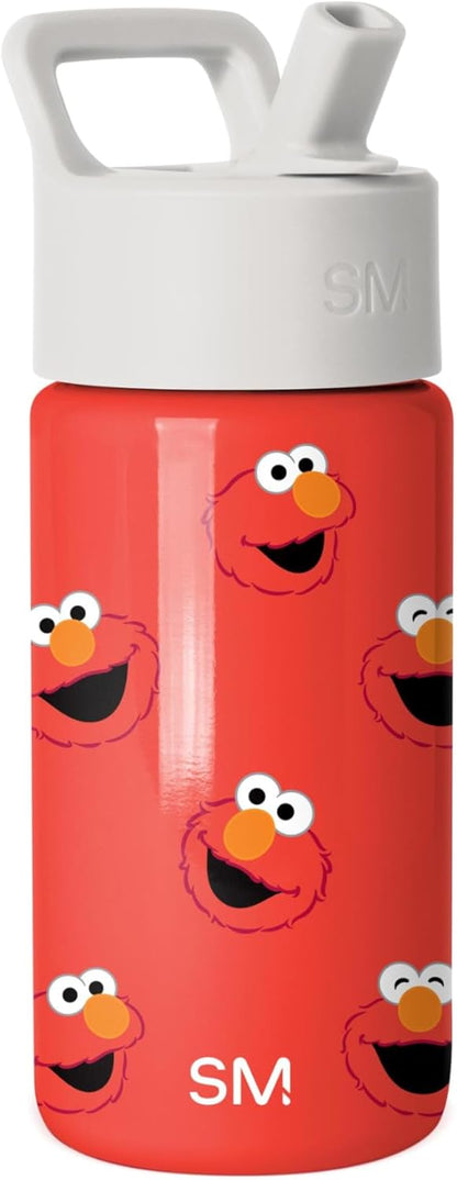 Simple Modern Kids Water Bottle with Straw Lid | 14oz Insulated Stainless Steel Kids Tumbler & Spill Proof Toddler Cup for School, Girls, Boys | Summit | Chloe Floral - Colors B