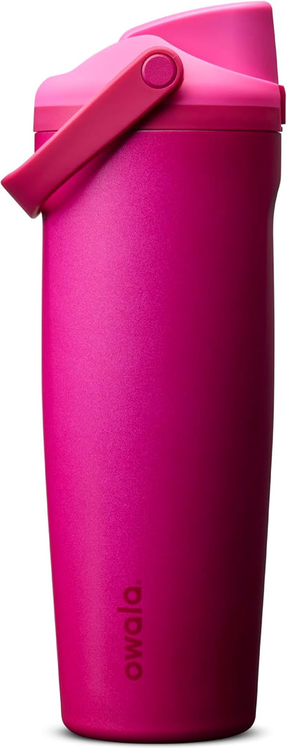 Owala FreeSip Sway Insulated Stainless Steel Water Bottle with Two-Way Spout, Built-In Straw and Bucket Handle, Made for Travel, School, and Sports, 30oz, BPA Free, Leak Proof, Daybreak