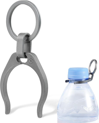 KeyUnityWater Bottle Clip, Lightweight EDC Water Bottle Holder for Hiking, Camping, and Everyday Carry