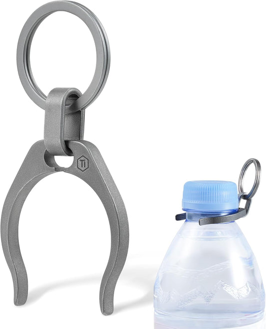 KeyUnityWater Bottle Clip, Lightweight EDC Water Bottle Holder for Hiking, Camping, and Everyday Carry
