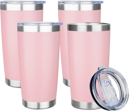 20oz Tumbler with Lid Stainless Steel Insulated Tumblers Travel Coffee Tumbler Bulk Double Wall Vacuum Insulated Water Cup Gifts for Christmas Women Men Her Him Home Office(Navy Blue, 1pack)