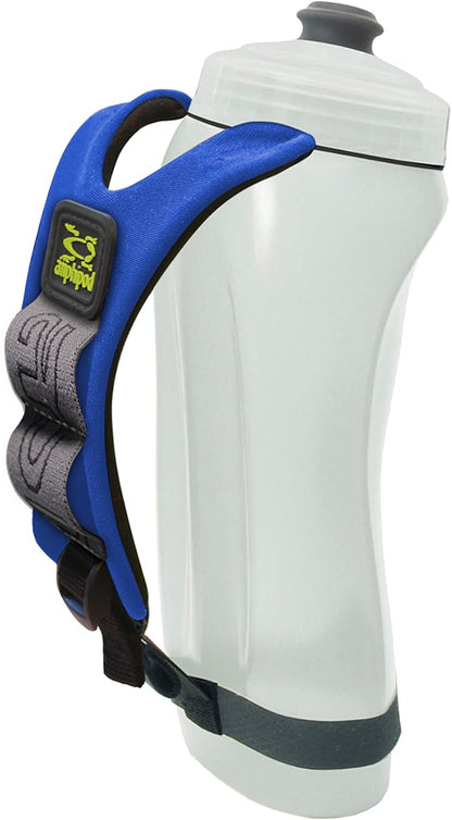 Amphipod Hydraform Ergo Minimalist Handheld Water Bottle, BPA-Free Hydration Pack for Ultra-Running, Marathons & Walking - Charcoal/Clear (16 oz.)