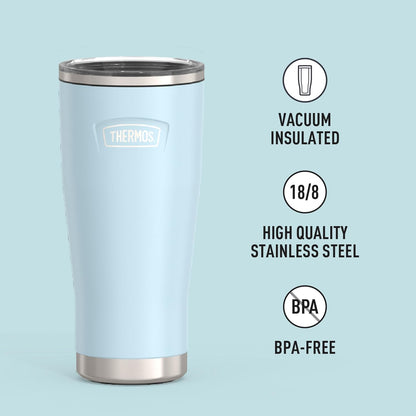 THERMOS ICON SERIES, Stainless Steel Tumbler with Slide Lock, 18 Ounce, Mystic Navy