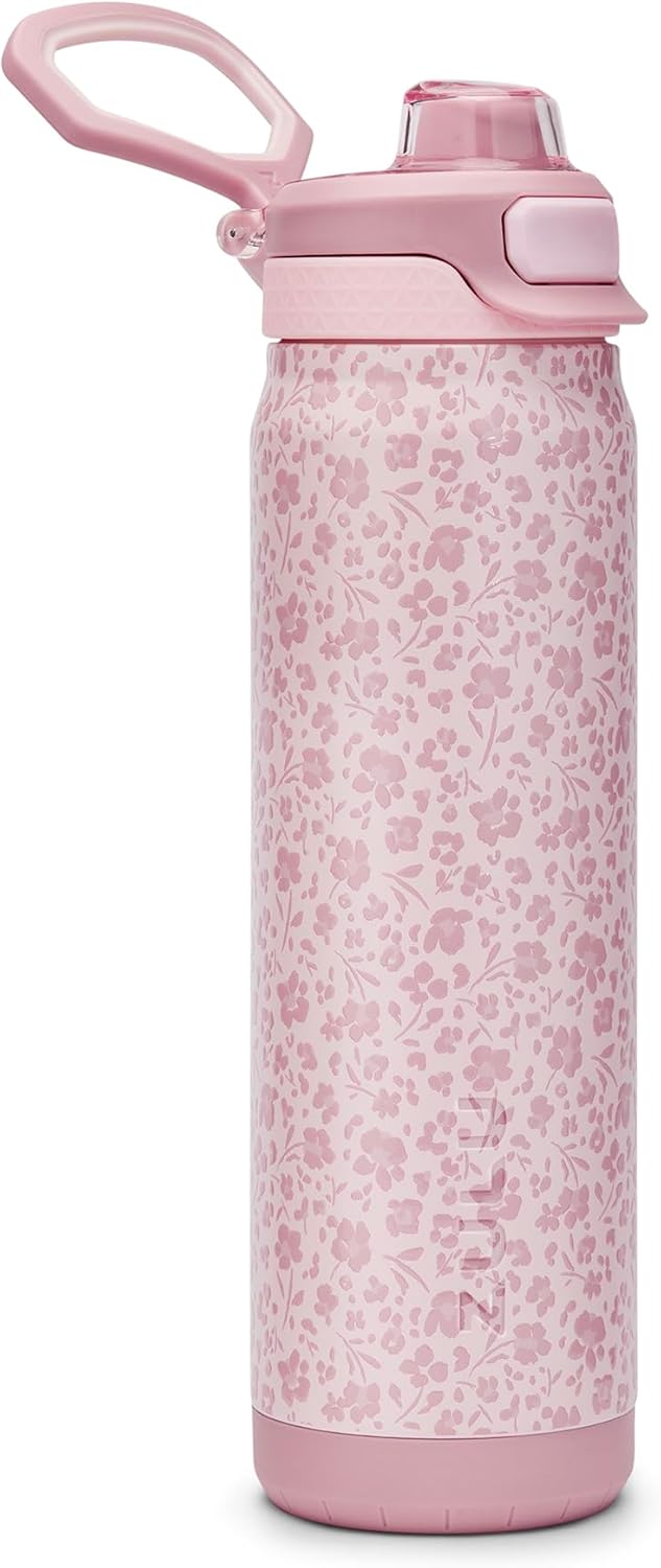 ZULU Powerfill Pro 32oz Stainless Steel Water Bottle with Quick Fill Lid, Triple Walled Vacuum Insulated Metal, Leak Proof Locking Lid, Sip and Chug, Reusable BPA Free, High Tide