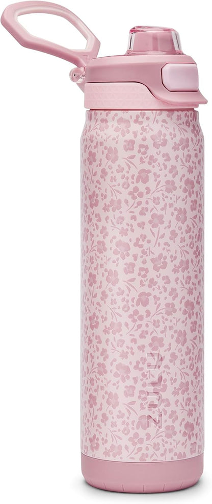 ZULU Powerfill Pro 32oz Stainless Steel Water Bottle with Quick Fill Lid, Triple Walled Vacuum Insulated Metal, Leak Proof Locking Lid, Sip and Chug, Reusable BPA Free, High Tide