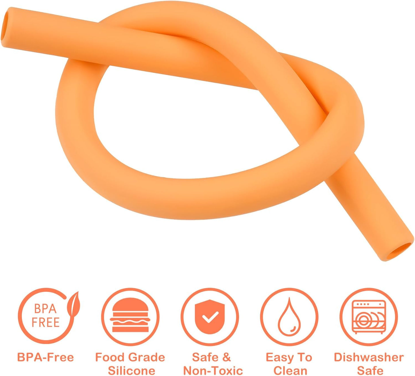 Tomorotec 15PCS Reusable Silicone Drinking Straws w/ 2 Brushes, Fit for Stanley Tumbler 40oz 30oz 20oz, 12" Long Customizable for Various Drinkware, Dishwasher Safe, BPA-Free, Safe for Teeth (Macaron)