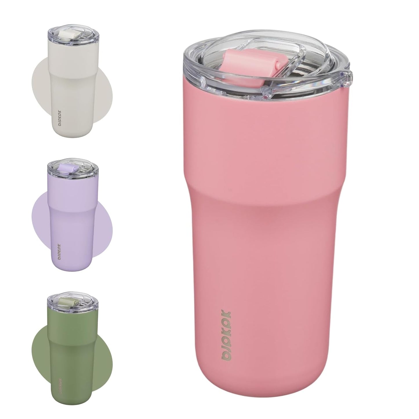 BJPKPK Insulated Tumbler,20oz Stainless Steel Tumbler with lid,Double Wall Travel Coffee Mug Thermal Cup,Keep Drinks Cold and Hot,Lavender