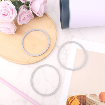 BOXOB 4pcs Gasket Replacement for Owala 40oz Tumbler, Silicone O Ring Water Bottle Ring Seal Lid Gasket Replacement Parts Accessories Compatible with Owala 40oz Stainless Steel Cup (Grey)