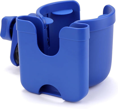 Accmor Stroller Cup Holder with Phone Holder, Bike Cup Holder, Universal Cup Holder for Uppababy Nuna Doona Strollers, 2-in-1 Cup Holder for Walker, Wheelchair, Scooter - Colors B