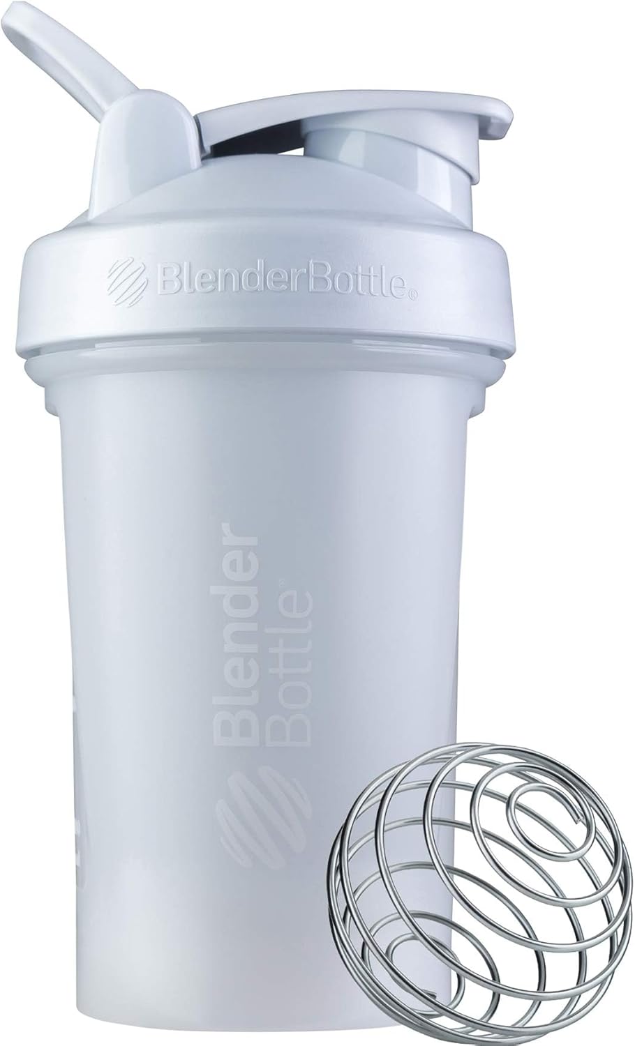 BlenderBottle Classic V2 Shaker Bottle Perfect for Protein Shakes and Pre Workout, 20-Ounce, Clear/Black