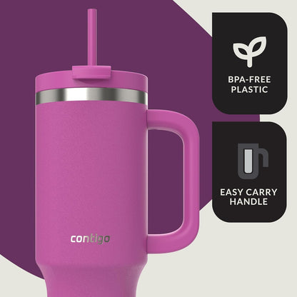 Contigo Streeterville 40oz Tumbler, Stainless Steel Vacuum Insulated, Leak-Proof, Cold for 29 Hours, Reef