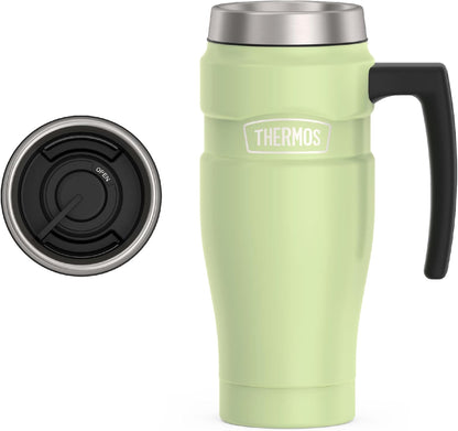 THERMOS Stainless King Vacuum-Insulated Stainless Steel Tumbler - 16oz, Midnight Blue - Insulated Coffee Tumbler for Hot & Cold Drinks - Leak-Proof & Sweat-Proof for Commuting & Traveling