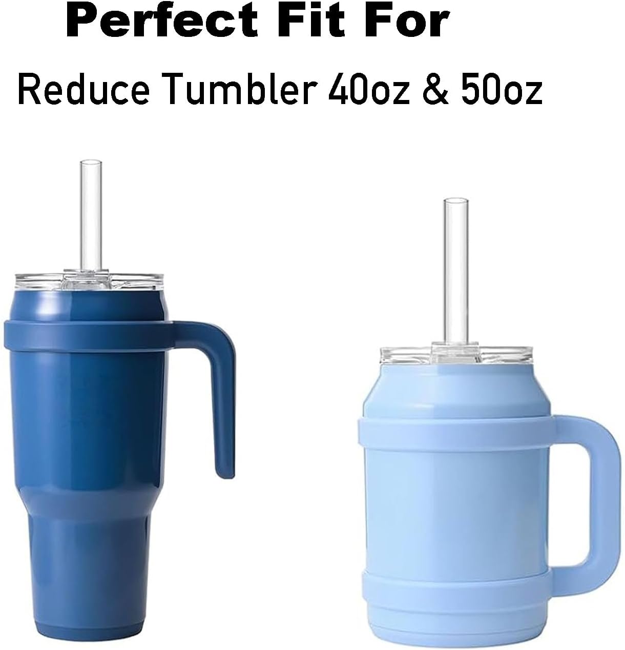 Tumbler Lid Replacement Compatible with Reduce 50 oz & 40 oz Tumbler,Accessories for Reduce Tumbler Cup, Leak Proof and Splash Proof Replacement Lid (1, Black)