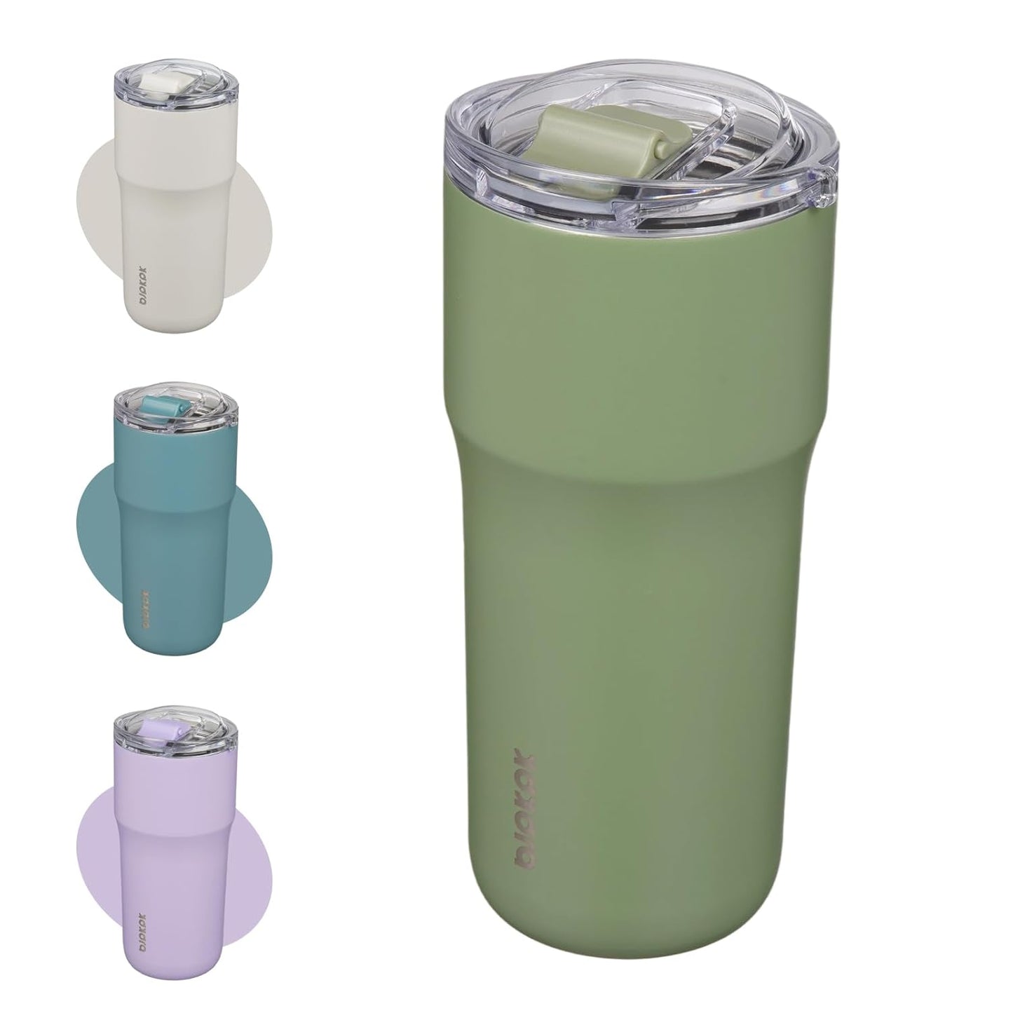 BJPKPK Insulated Tumbler,20oz Stainless Steel Tumbler with lid,Double Wall Travel Coffee Mug Thermal Cup,Keep Drinks Cold and Hot,Lavender