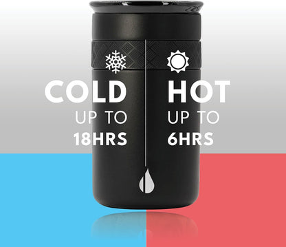 Elemental Artisan Insulated Tumbler, Triple Wall Coffee Travel Mug, Reusable Stainless Steel Coffee Tumbler with Ceramic Lid, Thermal Coffee Cups for Hot (6 Hrs) & Cold (18 Hrs), 16oz - Forest Green