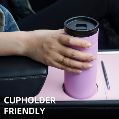 BJPKPK Insulated Water Bottle with 2 Lids,20 oz Double Wall Stainless Steel Vacuum Tumbler Travel Coffee Mug,Wide Mouth Thermal Cup,Haze Blue