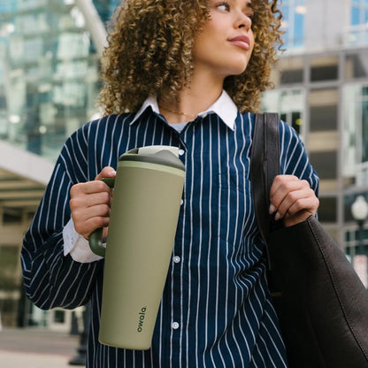 Owala FreeSip Tumbler - Stainless Steel - 40-oz. - Tan (Lightly Toasted)