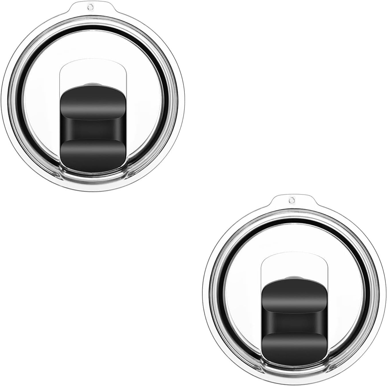 30 oz Tumbler Lids for Yeti, 2 Pcs Replacement Magnetic Spill-Resistant Lids for Yeti 30 oz, 32 oz Tumbler, 14 oz Mug and 35oz Straw Mug with Magnetic Slider Switch, BPA Free