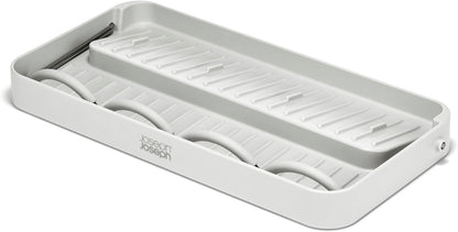 Joseph Joseph DrySmart Folding Water Bottle Drying Rack, Space-Saving Draining Board Organizer, Made from Recycled Plastic