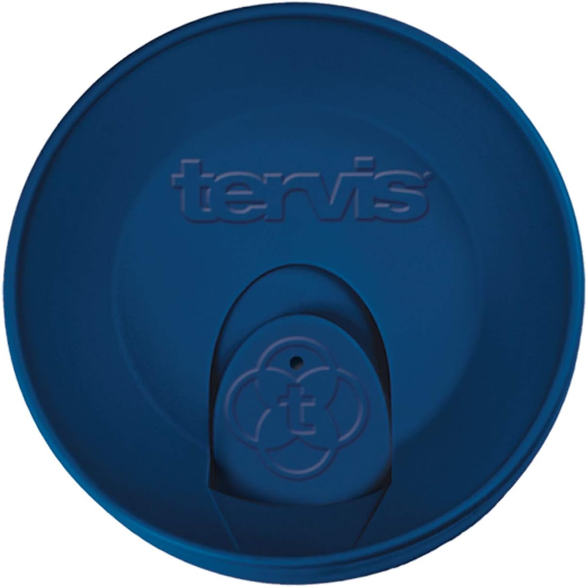 Tervis Travel Lid Made in USA Double Walled Insulated Tumbler Travel Cup Keeps Drinks Cold & Hot, Fits 16oz Tumblers, Navy