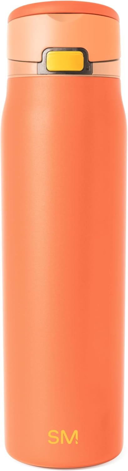 Simple Modern Mesa Loop Water Bottle with Covered Straw and Handle | 24oz Cup Holder Friendly Insulated Stainless Steel Bottles for Travel, Sports and School | Iris Sage - Colors A