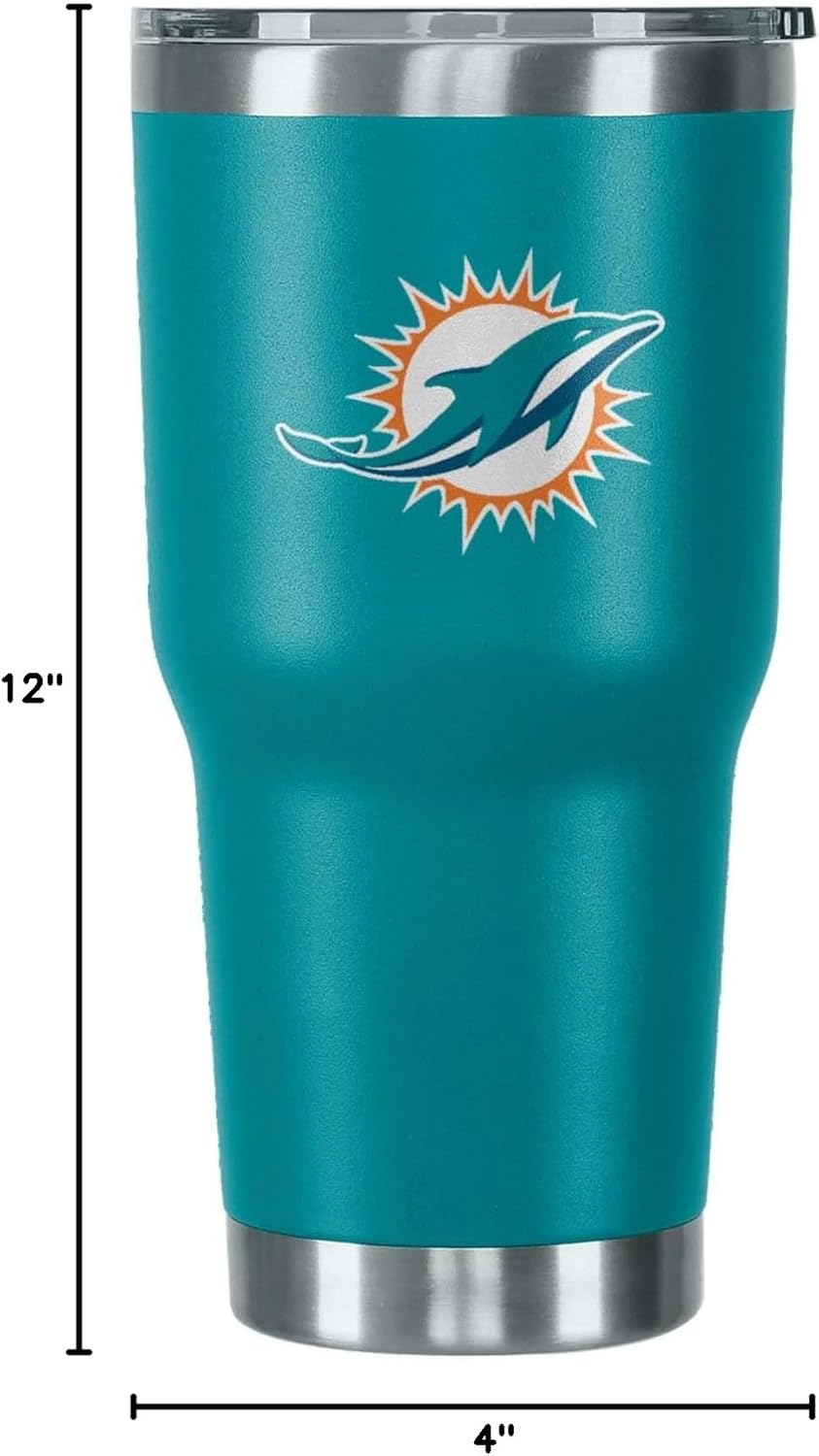 FOCO NFL Team Logo 30oz Insulated Stainless Steel Travel Mug Tumbler