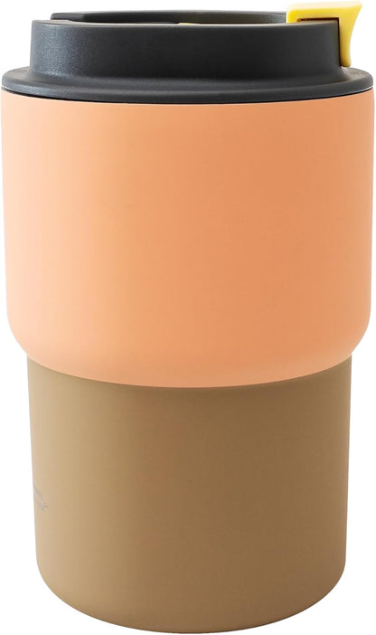 asobu Ultimate Ceramic Travel Mug, 12oz Insulated Stainless Steel Coffee Cup with Handle & Splash-Resistant Lid, Ceramic Lined for Pure Taste, BPA-Free, Double-Wall Vacuum for Hot Drinks