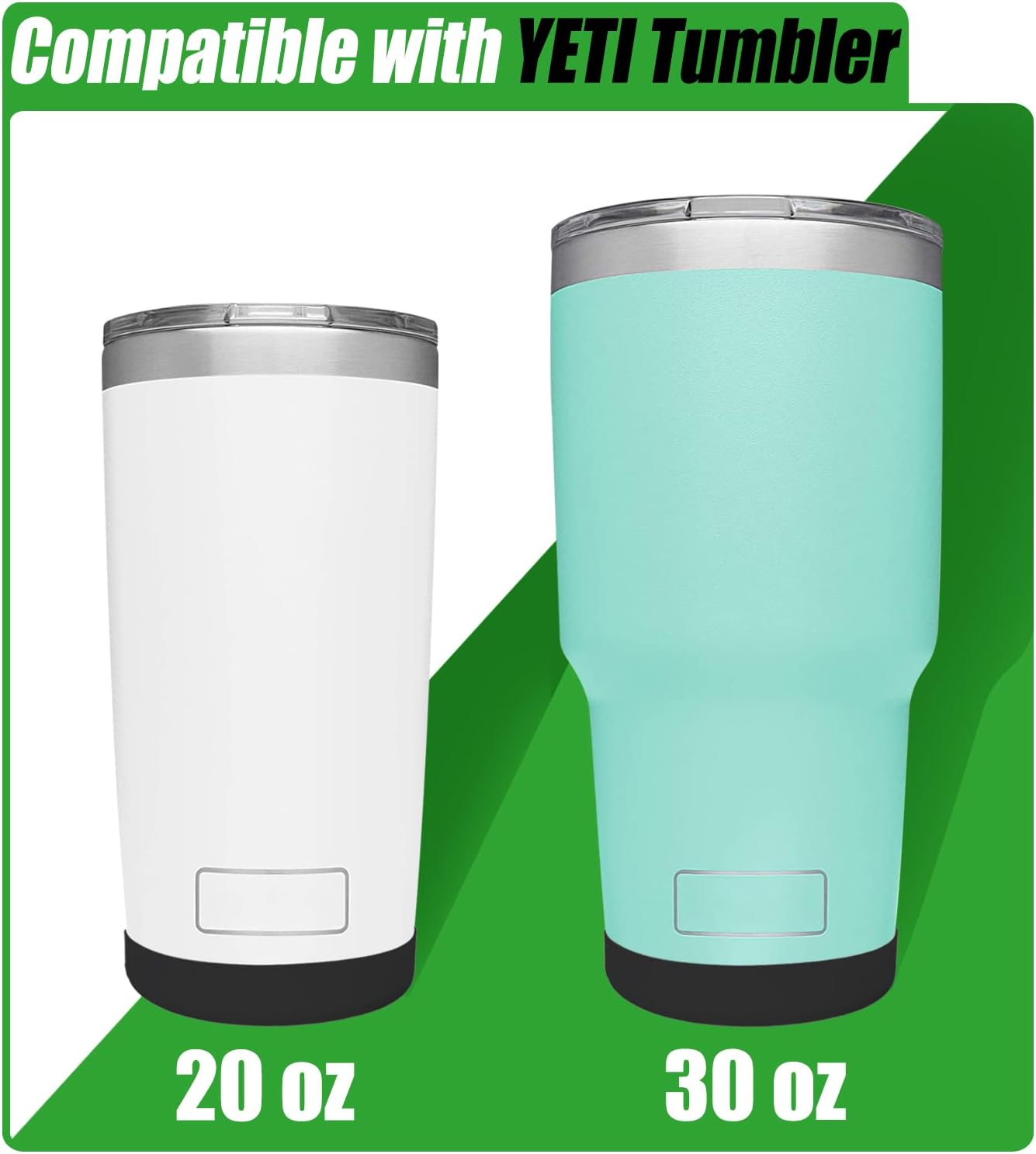 Silicone Boot Sleeve for YETI Tumbler 30 oz, 20 oz - Safer Protection and Less Noise for Yeti Coffee Mug Cup 20oz 30 oz - Dishwasher Safe