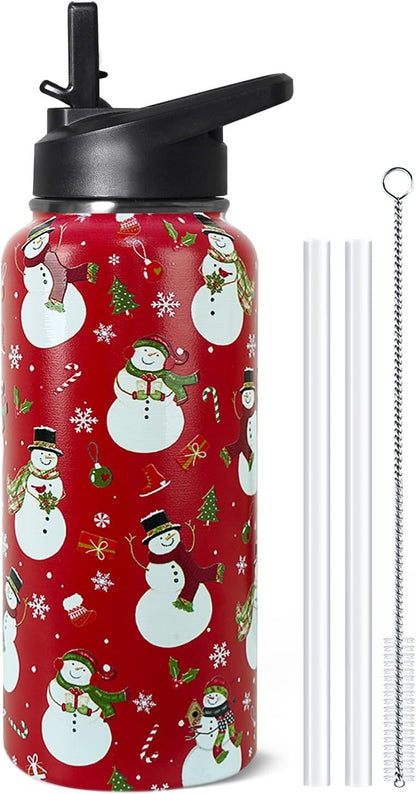 32 oz Pickleball Insulated Water Bottle with Straw - Pickleball Gym Hiking Sports Coffee Mug | Perfect Pickleball Gifts for Women, Pickleball Decor Accessories