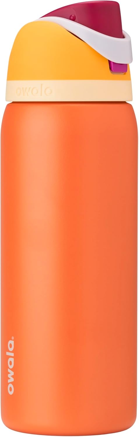 Owala FreeSip Insulated Stainless Steel Water Bottle with Straw, BPA-Free Sports Water Bottle, Great for Travel, 32 Oz, Denim