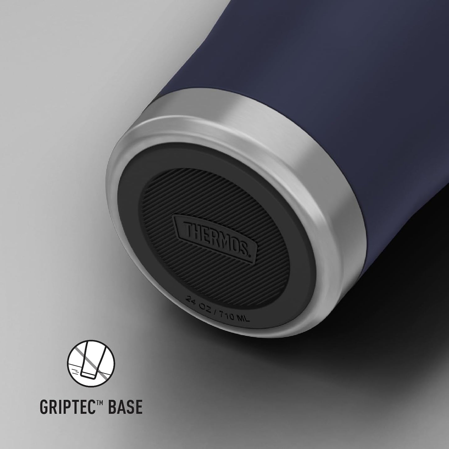 THERMOS ICON SERIES, Stainless Steel Tumbler with Slide Lock, 18 Ounce, Mystic Navy