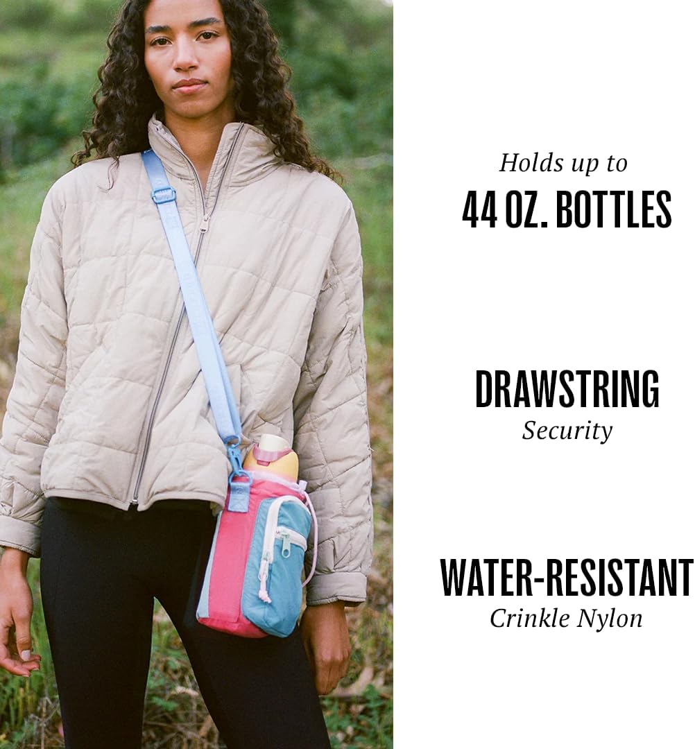 Thread Wallets Water Bottle Sling Crossbody Bag – Small Cross Body Sling with Pockets for Water Bottle, Cash, Phone & Keys
