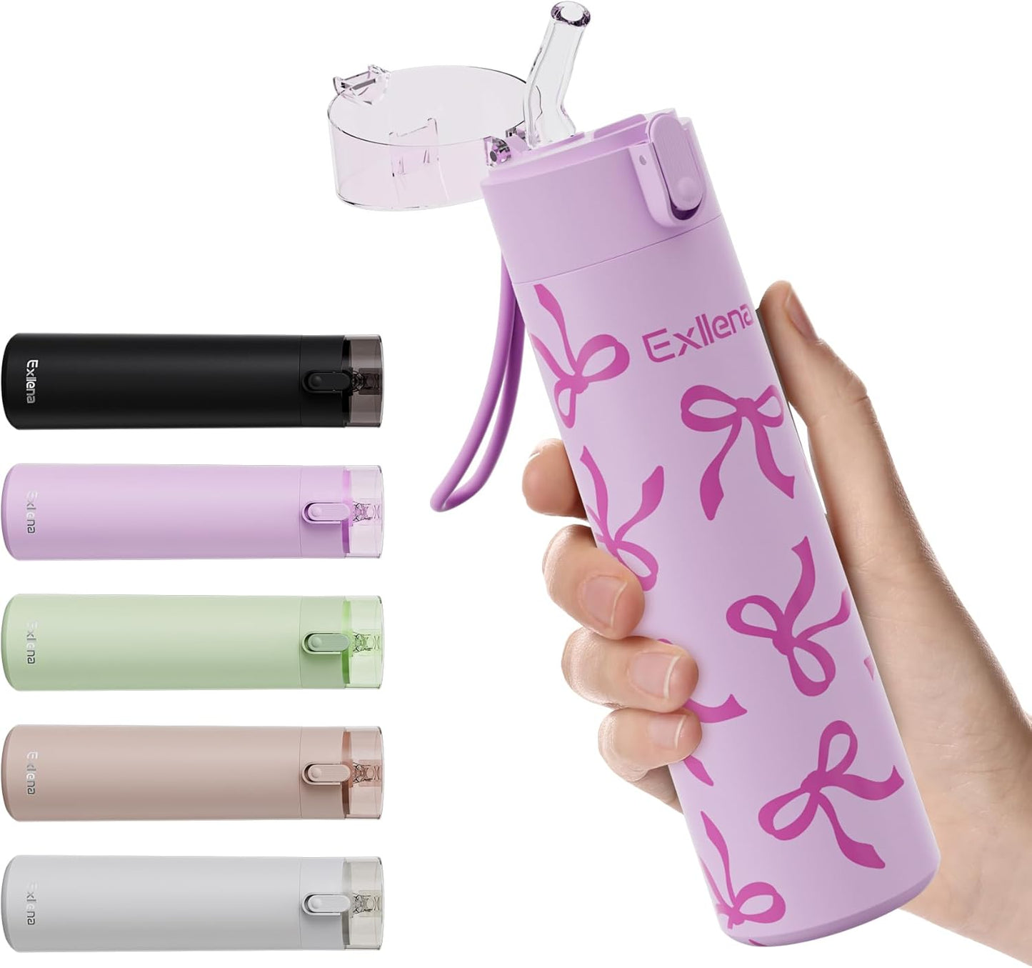 5oz Small Water Bottles with Straw, Mini Water Bottle with One-Hand Open Design, Leak-Proof Locking Lid for Hot&Cold Drinks, Small Travel Water Bottle - 100% Leakproof for School, Travel...(Mint)