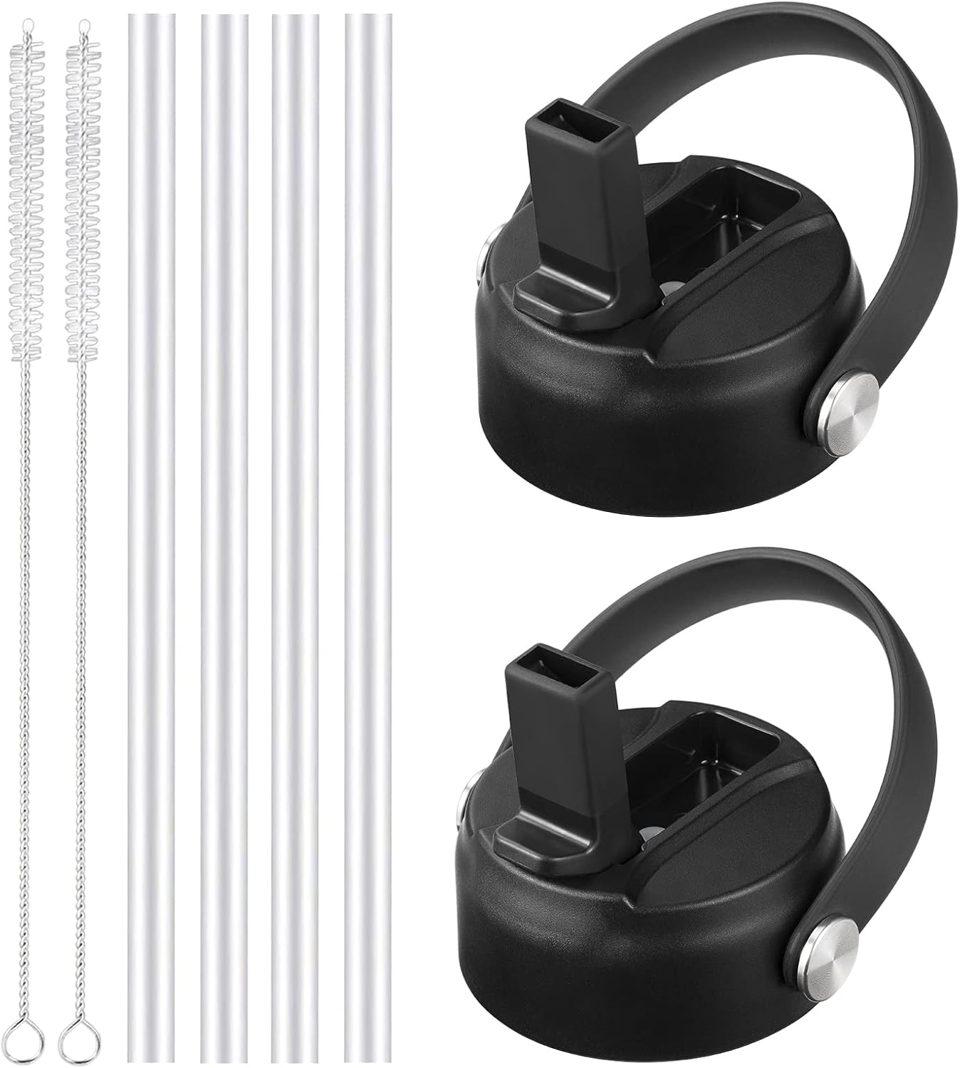 RRegeny Straw Lid for Hydro Flask Wide Mouth 32 40 oz, Lids with Flexible Handle compatible with HydroFlask, Replacement Sports Flex Cap Wide Mouth Top