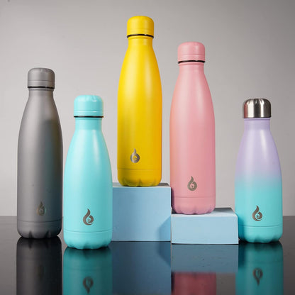 BJPKPK Insulated Water Bottle 12oz Small Stainless Steel Water Bottles Reusable Metal Thermal Keep Cold and Hot,Dreamy Purple - Colors B