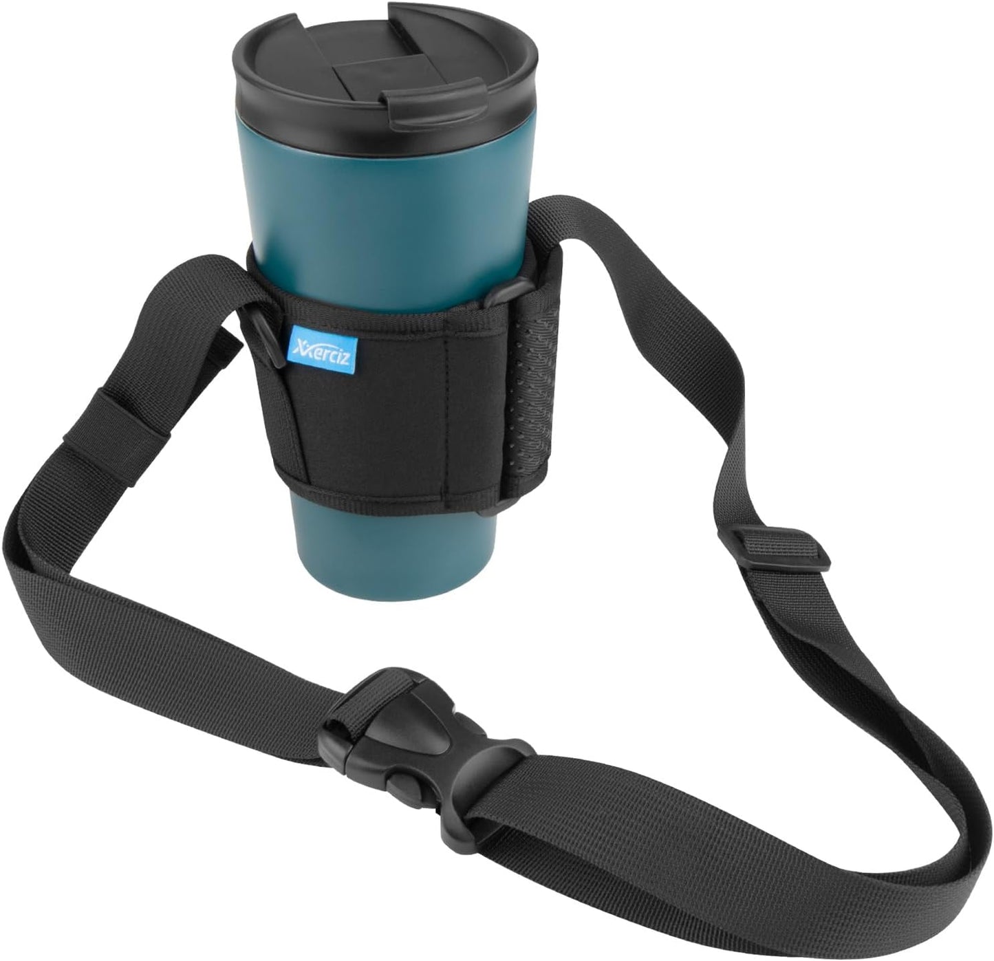 Xxerciz Tumbler Carrier Holder Water Bottle Holder with Adjustable Shoulder Strap Portable Water Bottle Sling for Walking