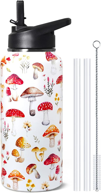 32 oz Pickleball Insulated Water Bottle with Straw - Pickleball Gym Hiking Sports Coffee Mug | Perfect Pickleball Gifts for Women, Pickleball Decor Accessories
