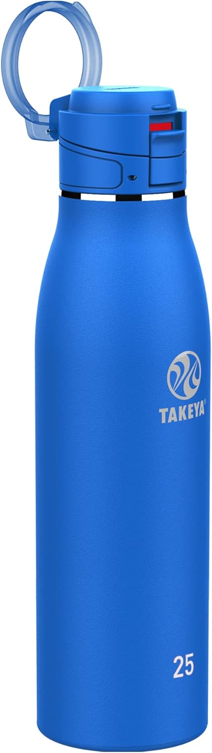Takeya 17 oz Traveler Stainless Steel Insulated Travel Coffee Mug with Locking Leak Proof Lid, Premium Quality, BPA Free, Arctic