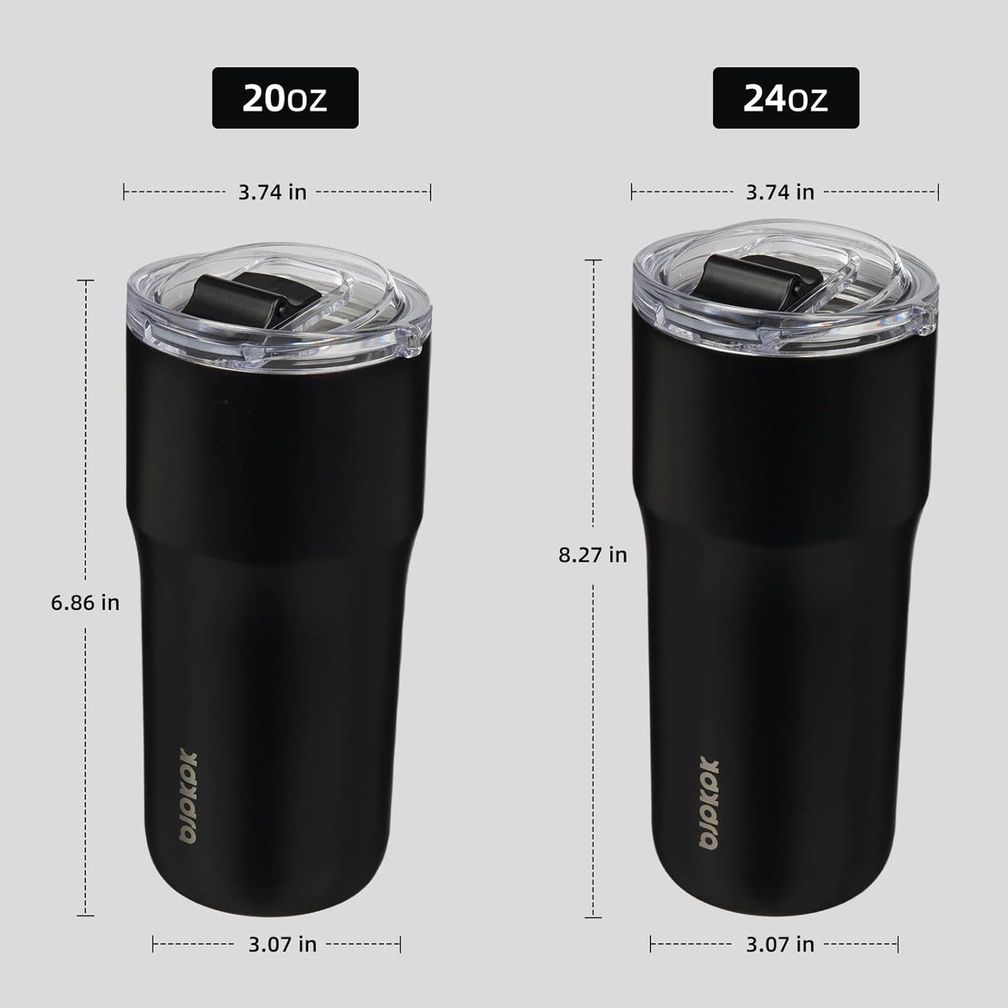 BJPKPK Insulated Tumbler,20oz Stainless Steel Tumbler with lid,Double Wall Travel Coffee Mug Thermal Cup,Keep Drinks Cold and Hot,Lavender