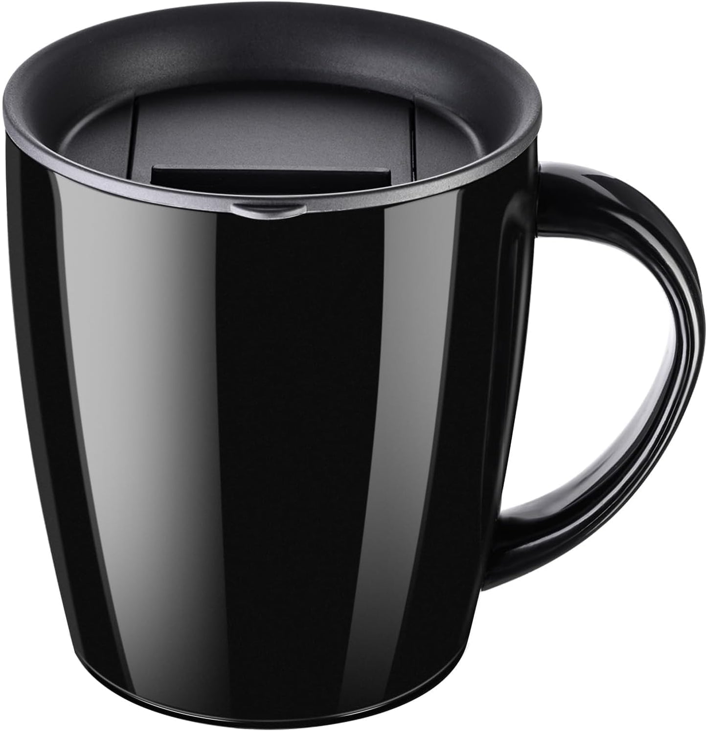PARACITY Insulated Coffee Mug Stainless Steel Coffee Mug with Lid Handle Double Wall Vacuum Travel Mug Camping Tumbler Cup Men Women 12 oz (Blue)