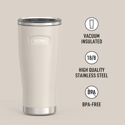 THERMOS ICON SERIES, Stainless Steel Tumbler with Slide Lock, 18 Ounce, Mystic Navy