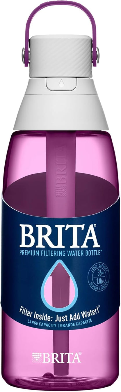 Brita 36386 Premium Water Filter Bottles, 26oz, Night Sky
