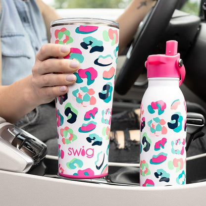 Swig Life 32oz Insulated Tumbler, Travel Coffee Tumbler with Lid, Cup Holder Friendly Travel Coffee Mug, Stainless Steel with Lid (Hayride)