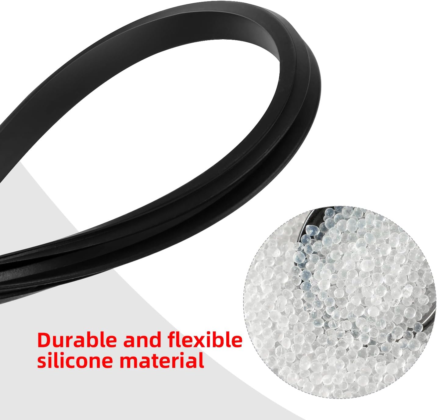 5 Pcs Black Replacement Lid Seal Gaskets,Rubber Seal Replacement Gasket for Lid forStainless Steel Insulated Tumbler Mugs (30oz)